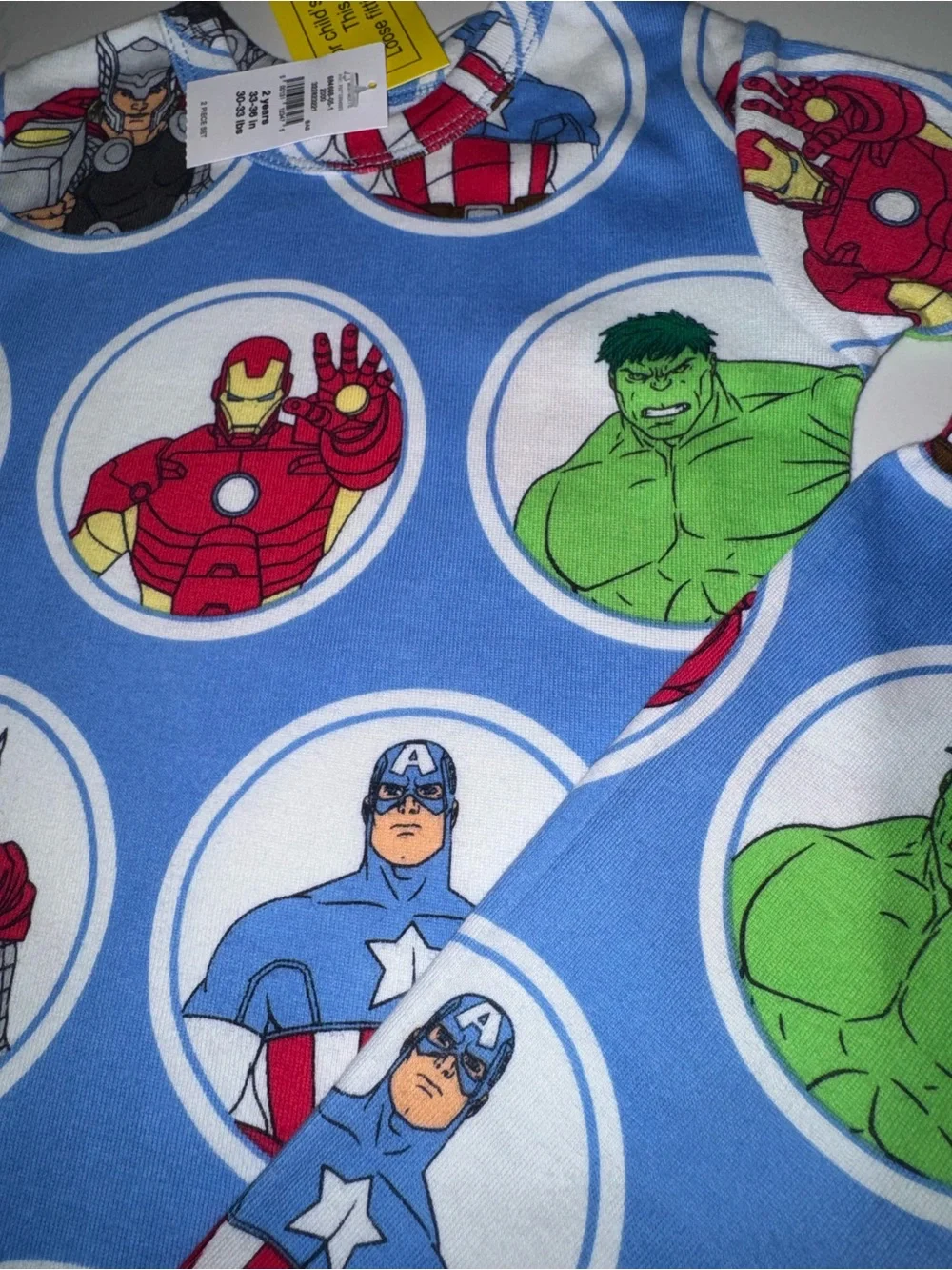 GAP Kids’ Marvel Avengers Pajama Set Superhero Cotton Pajamas 2T